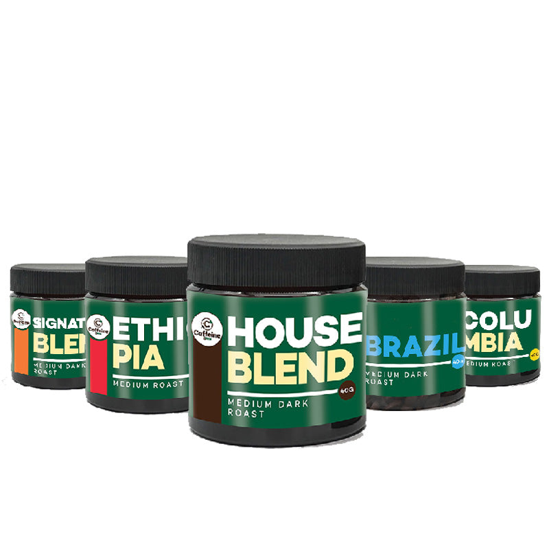 Caffeine & Co Pack of 5 Coffee Beans