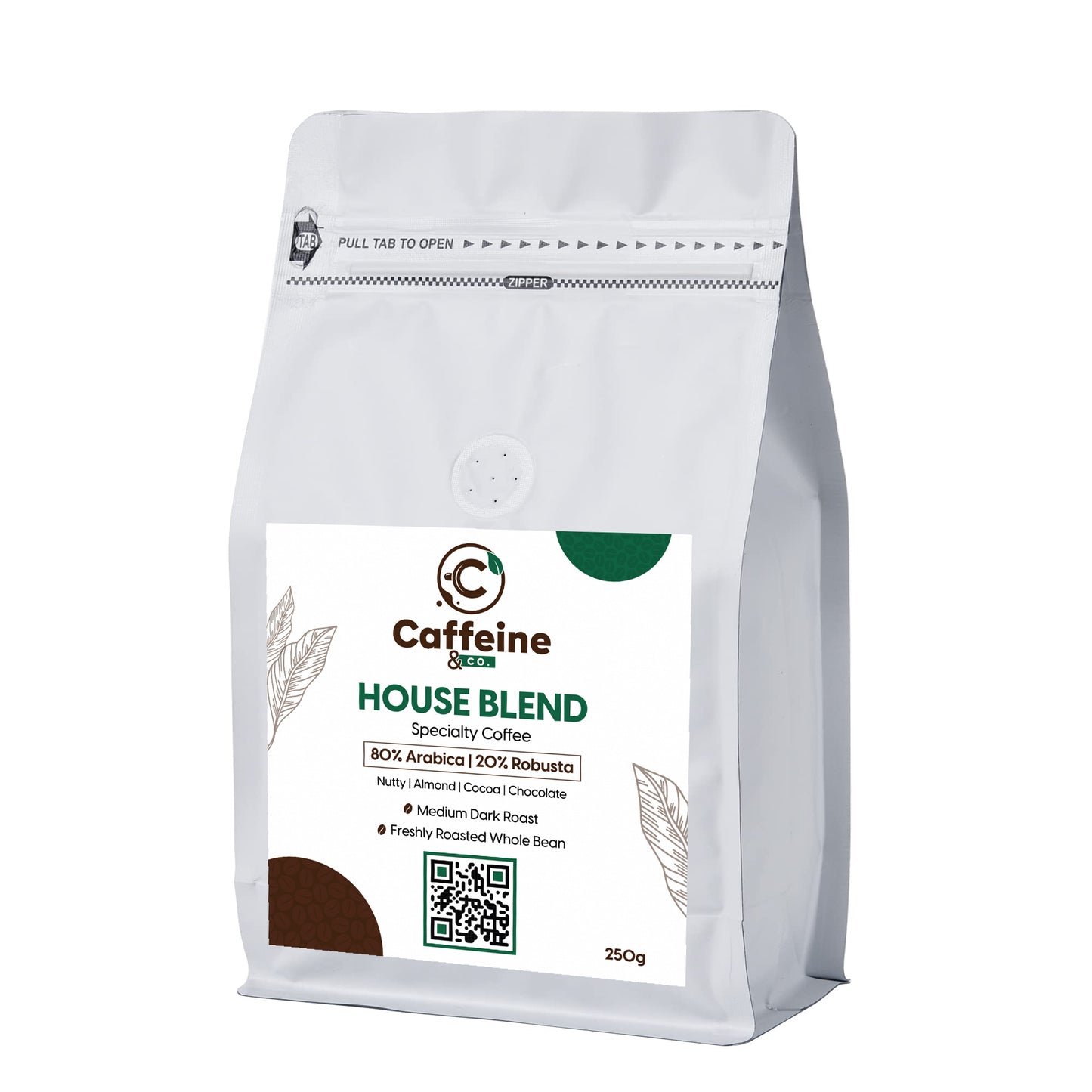 Caffeine & Co House Blend Whole Bean 250g