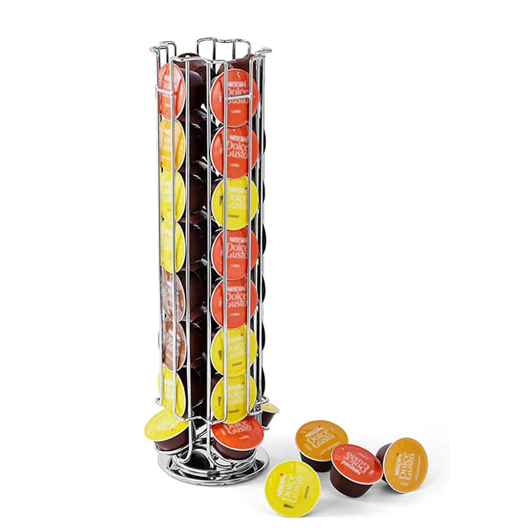 Dolce Gusto Revolving Stand for 32 Pods Silver