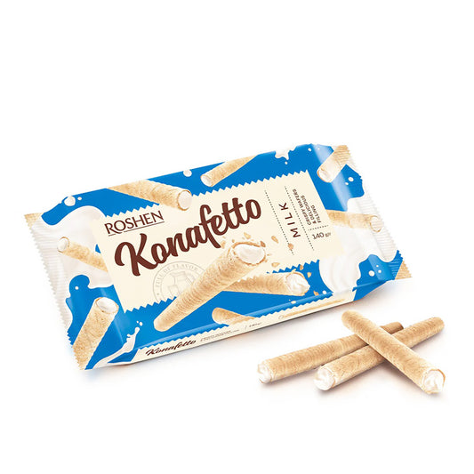 Konafetto Wafer Rolls Milk 140g