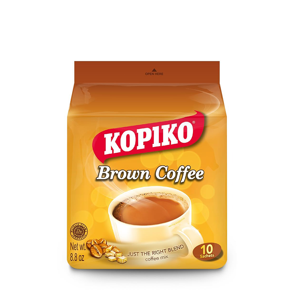 Kopiko Brown 3 in 1 Coffee Pack Of 10 Sachets Caffeine Co kopiko-brown-3-in-1-coffee-pack-of-10-sachets-caffeine-co