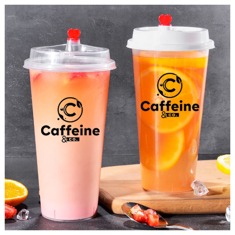 Caffeine & Co 450ml Plastic Cups
