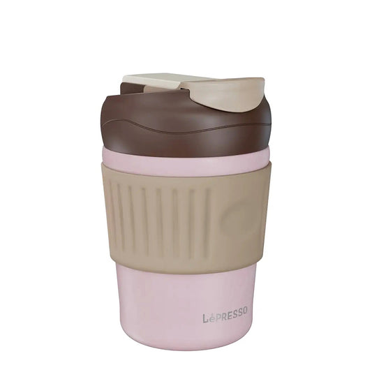 LePresso Dual Sip Coffee Flask Pink