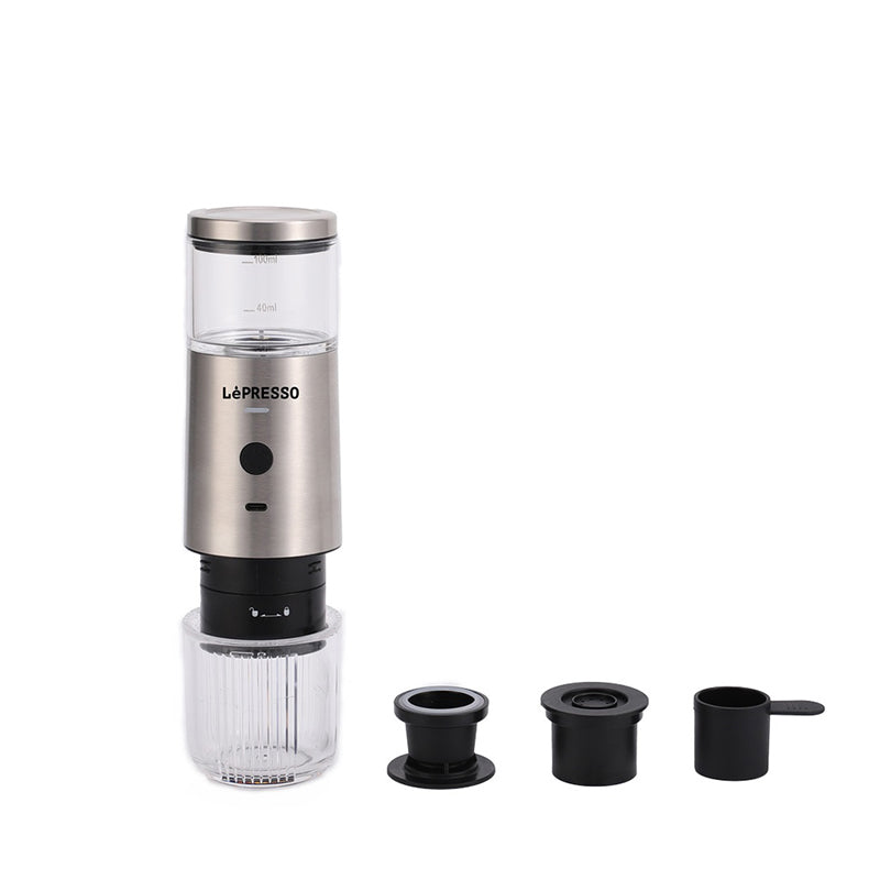 LePresso Portable Espresso Maker For Nespresso & Ground Coffee
