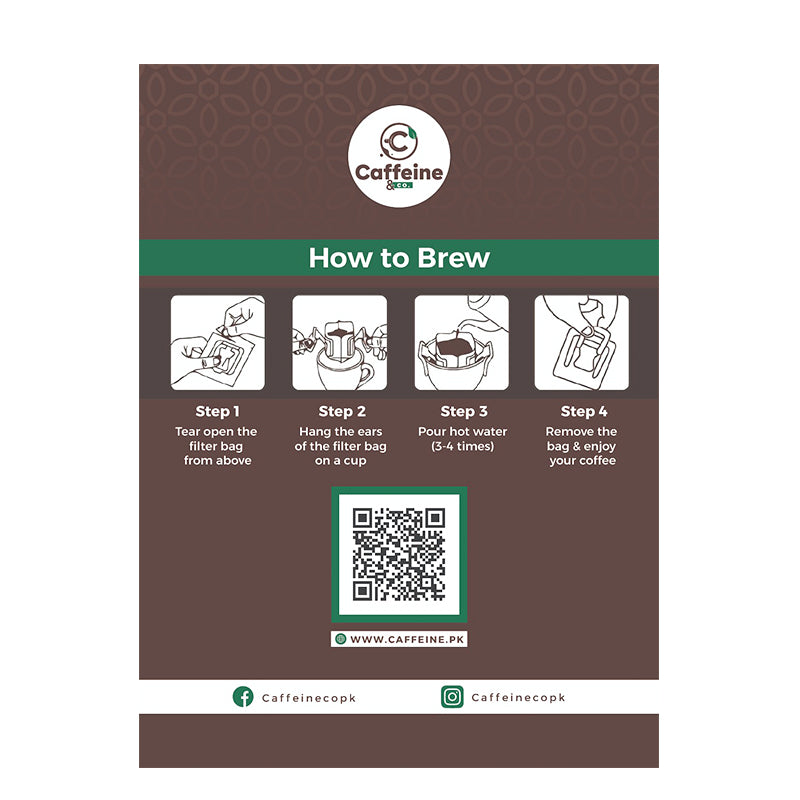 Caffeine & Co. Pour Over Bags Pack of 8