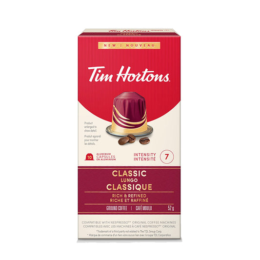 Tim Hortons Classic Lungo Nespresso Capsules