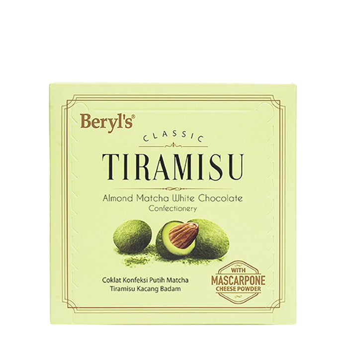 Beryl's Classic Tiramisu Almond Matcha White Chocolate 65g