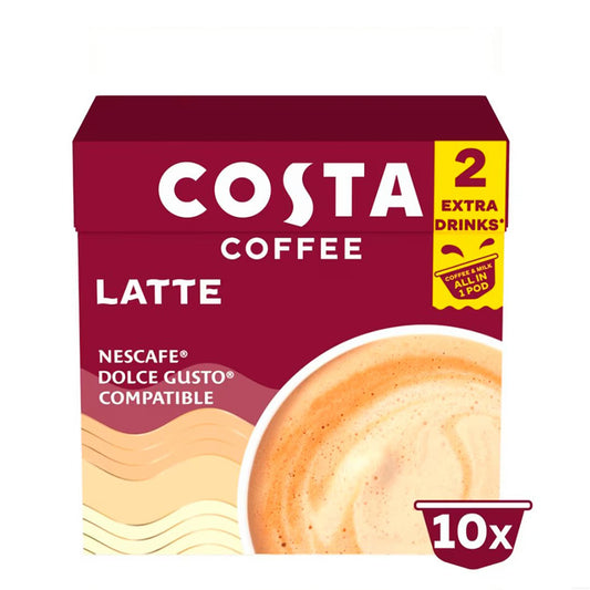Costa Coffee Latte Dolce Gusto Pods