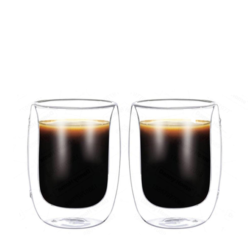 300ml Double Wall Glass Pack of 2