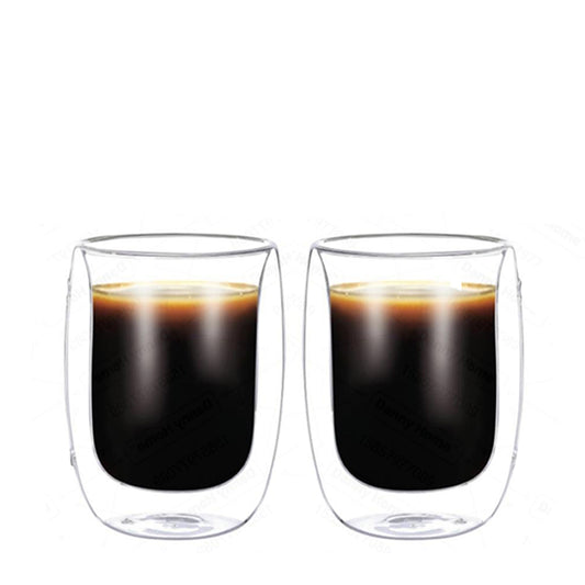 300ml Double Wall Glass Pack of 2