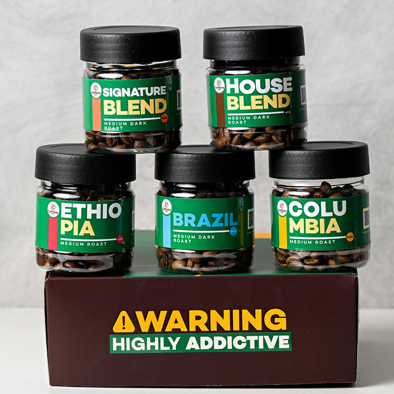 Caffeine & Co Pack of 5 Coffee Beans