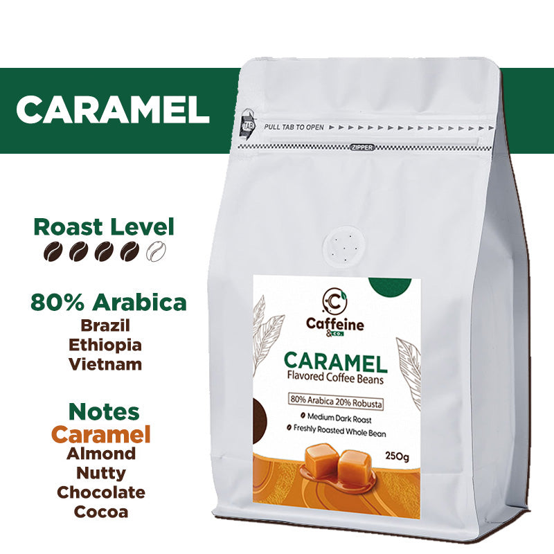 Caffeine & Co Caramel Flavored Whole Bean 250g