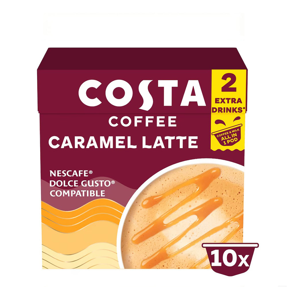 Costa Coffee Caramel Latte Dolce Gusto Pods