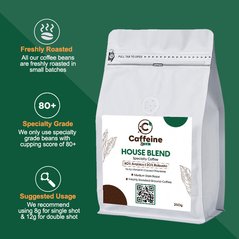 House Blend Ground Coffee 250g