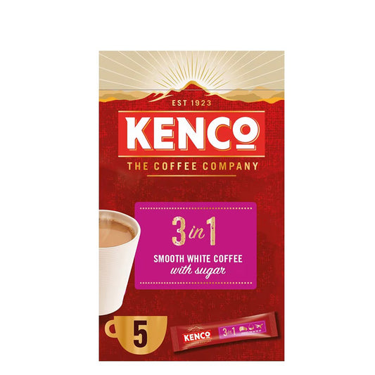 Kenco 3 in 1 Smooth Instant Coffee Pack of 5