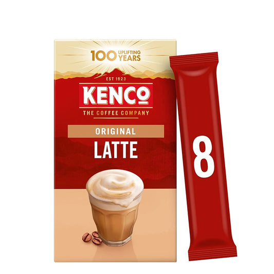 Kenco Instant Coffee Latte Pack of 8