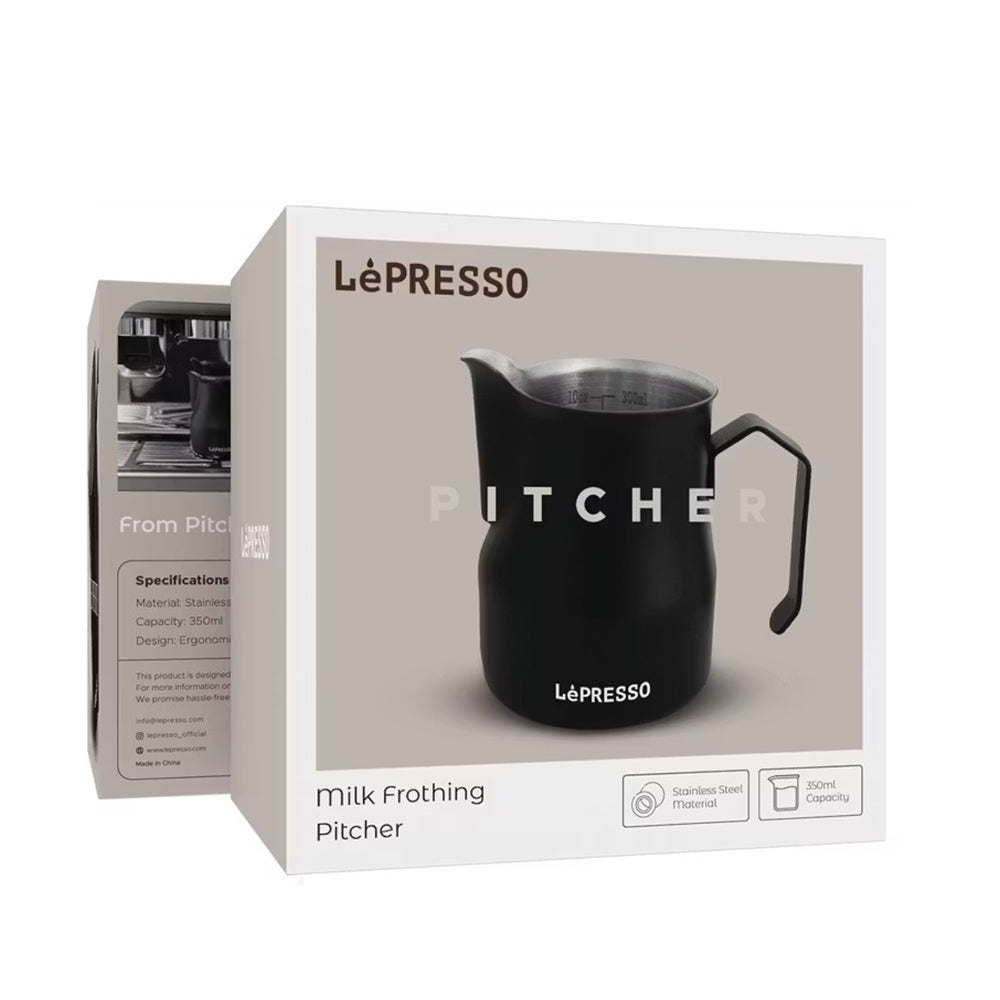 LePresso Milk Frothing Pitcher Black