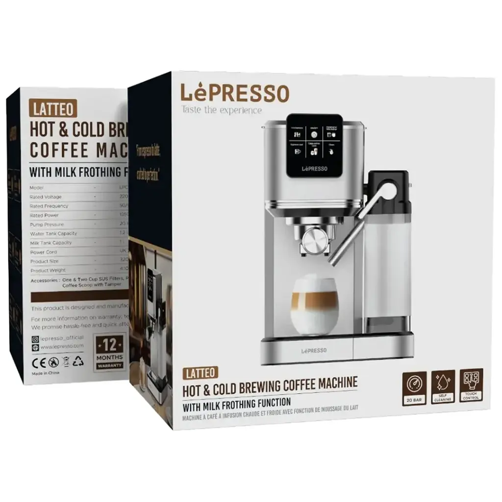 LePresso Coffee Machine with Milk Tank