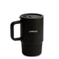 Porcelain Mug with Lid Black