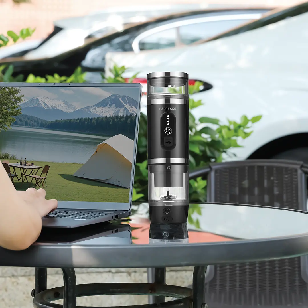 LePresso Portable Espresso Machine with Milk Frother