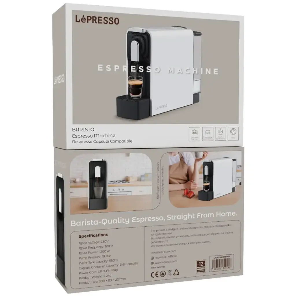 LePresso Baristo Nespresso Capsule Machine