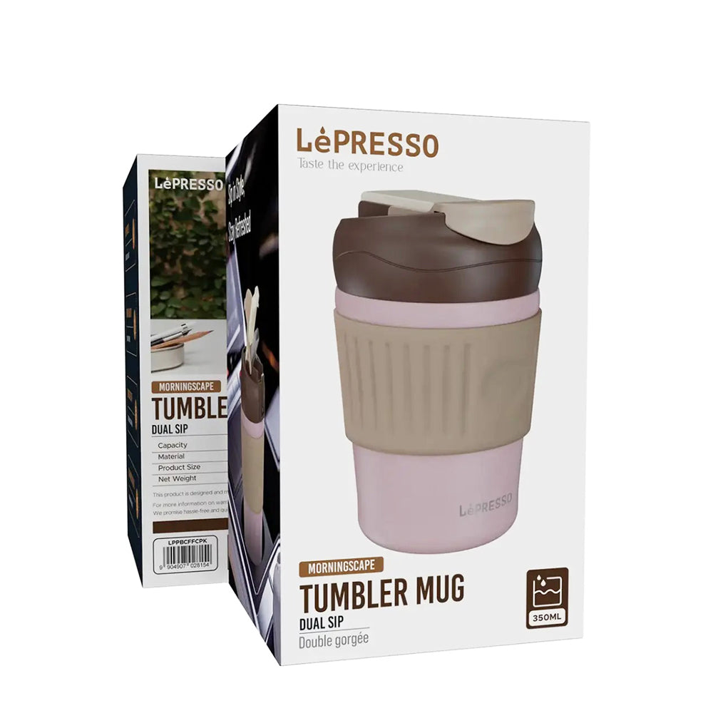 LePresso Dual Sip Coffee Flask Pink