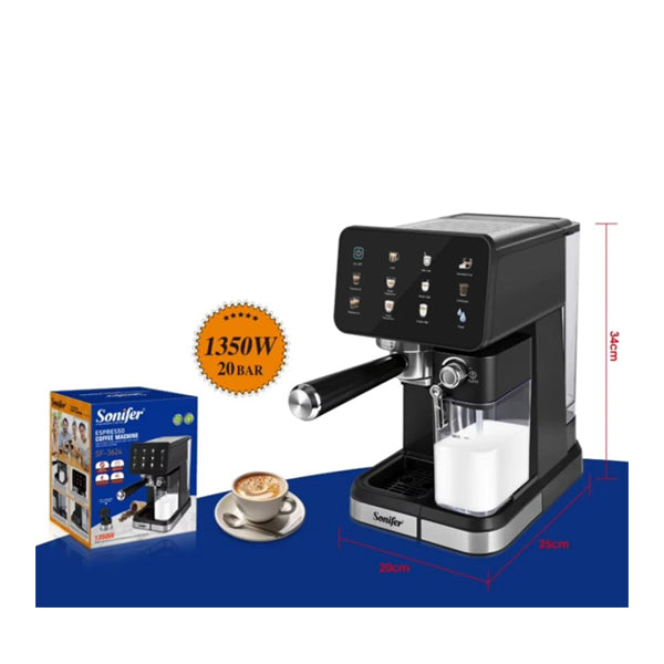Multi-Function Coffee Machine with Milk Tank