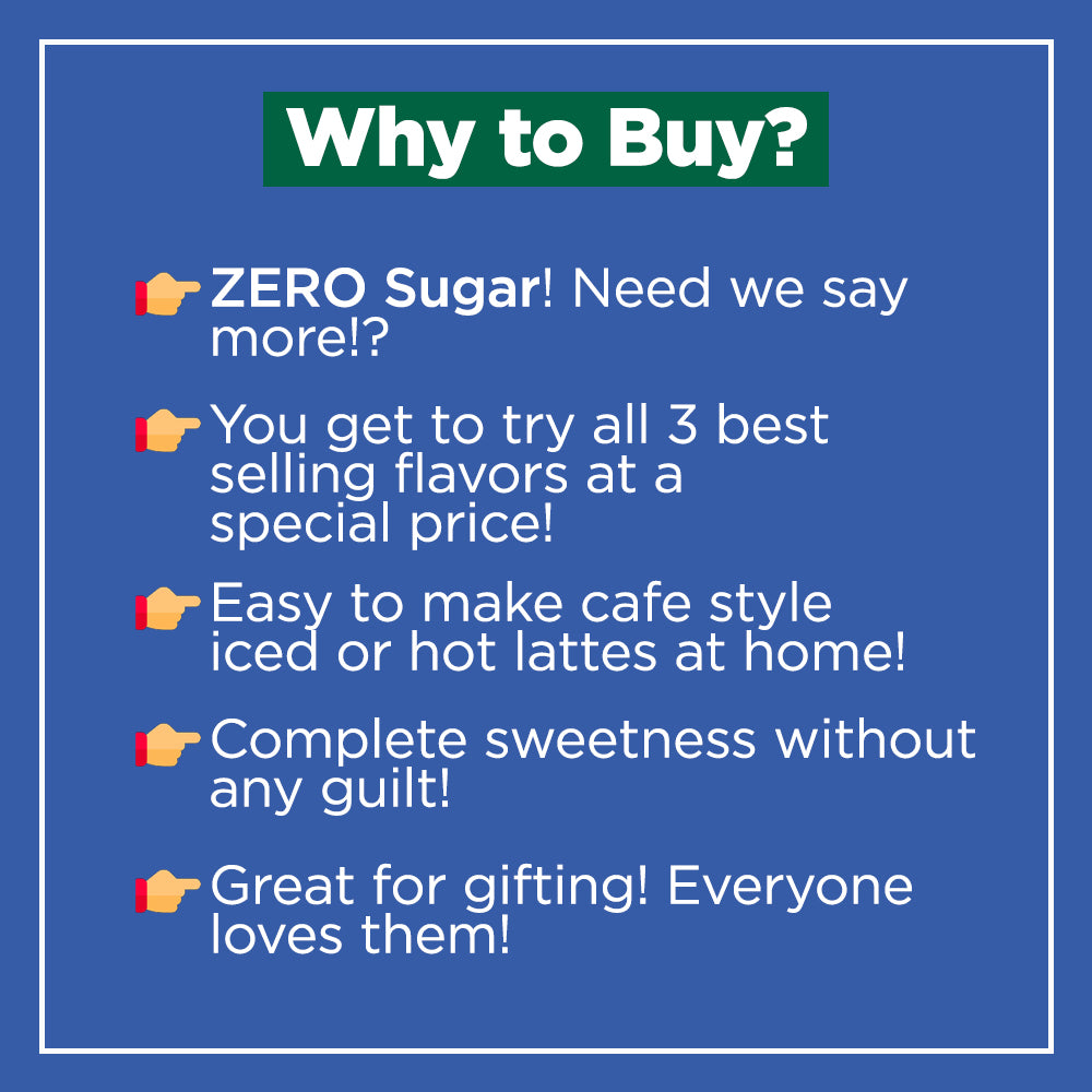 Caffeine & Co Sugar Free Syrups Tester Box