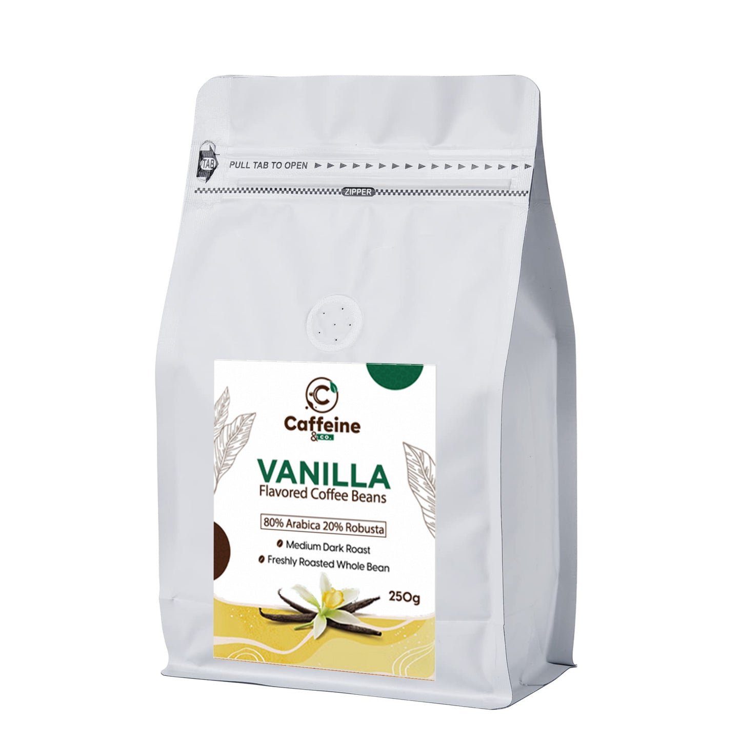 Caffeine & Co Vanilla Flavored Whole Bean 250g