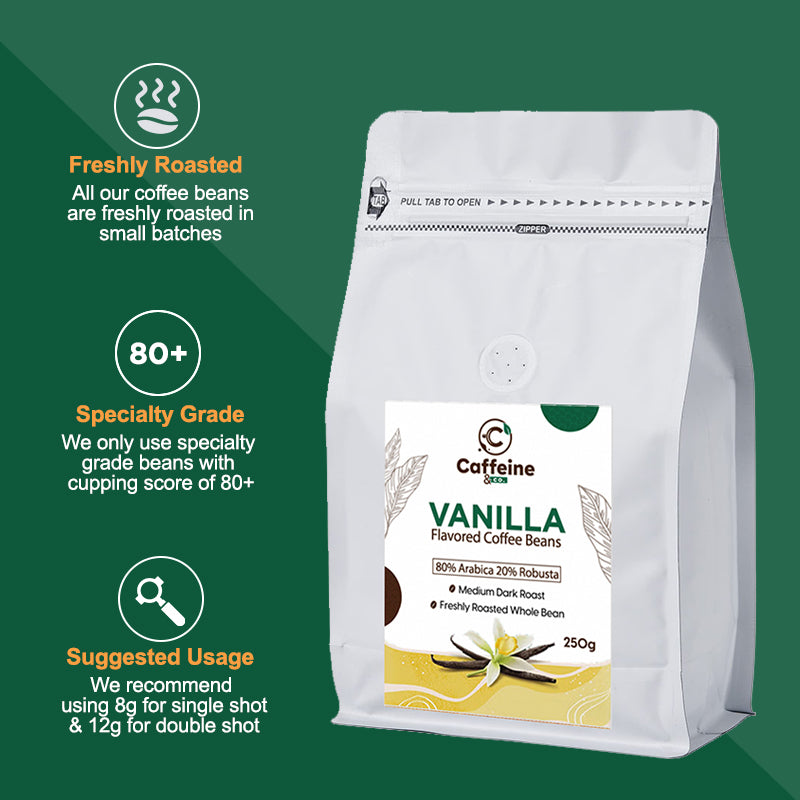 Vanilla Flavored Whole Bean 250g