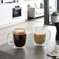 300ml Double Wall Glass Mug Pack of 2