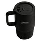 Porcelain Mug with Lid Black
