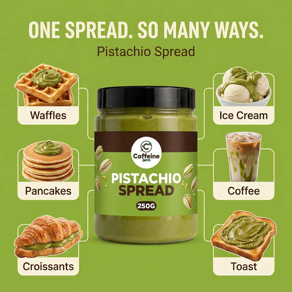 Pistachio Spread square infographic